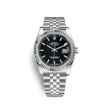 Rolex Datejust 36 Stainless Steel Fluted / Jubilee / Black