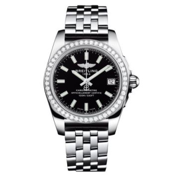 Breitling Galactic 36 Stainless Steel / Diamond / Trophy Black / Bracelet