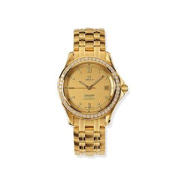 Omega Seamaster 120M Automatic 36.25 Yellow Gold / Diamond / Champagne