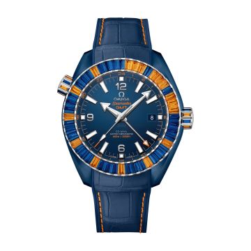 Omega Seamaster Planet Ocean 600M Co-Axial 45.5 Master Chronometer GMT Deep Blue Sapphire