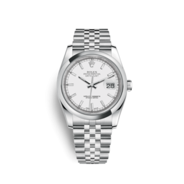 Rolex Datejust 36 Stainless Steel Domed / Jubilee / White