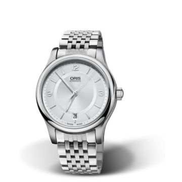 Oris Classic Date 37 Stainless Steel / Silver / Bracelet