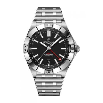 Breitling Chronomat 40 GMT Stainless Steel / Black / Rouleaux