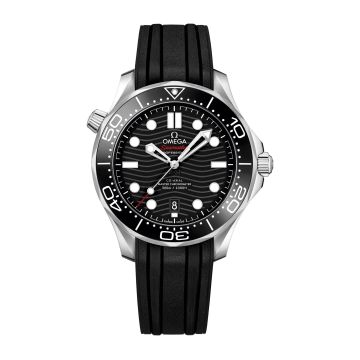 Omega Seamaster Diver 300M Master Co-Axial 42 Stainless Steel / Black / Rubber
