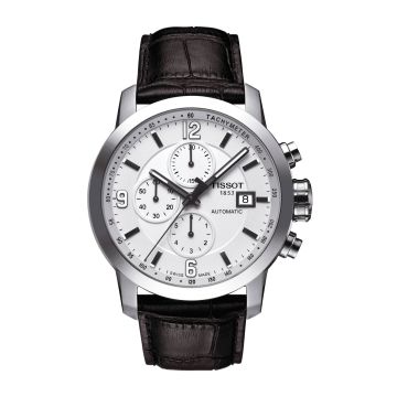 Tissot PRC 200 Automatic Chronograph Silver Leather
