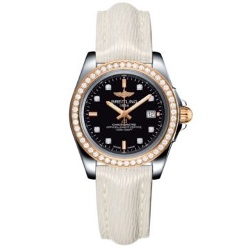 Breitling Galactic 32 Sleek Edition Stainless Steel / Rose Gold / Diamond / Trophy Black Diamond / Sahara