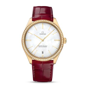 Omega De Ville Trésor Master Chronometer Small Seconds Sedna Gold / Red