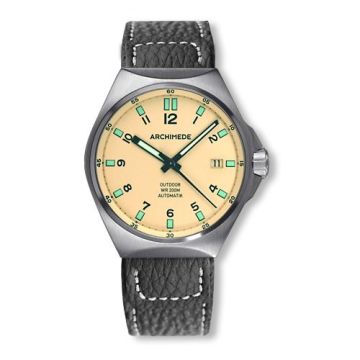 Archimede OutDoor 39 Protect Stainless Steel / Cream / Leather