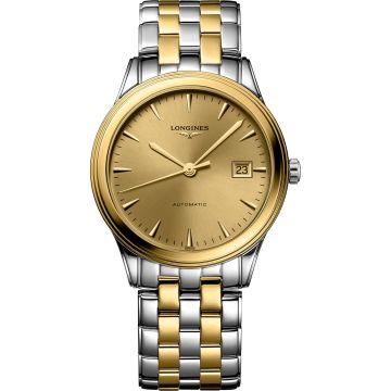 Longines Flagship 38.5 Automatic Stainless Steel - Yellow Gold / Champagne / Bracelet