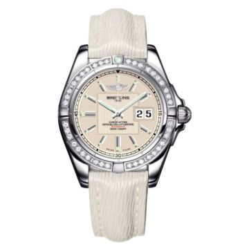 Breitling Galactic 41 Stainless Steel / Diamond / Sierra Silver / Sahara