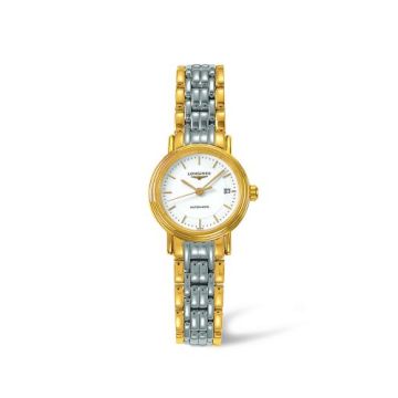 Longines Presence 25.5 Automatic PVD Gold / White / Bracelet