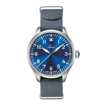Laco Pilot Watch Original Augsburg Blaue Stunde Stainless Steel / Blue