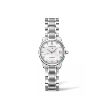 Longines Master Collection Date 25.5 Stainless Steel / MOP / Bracelet