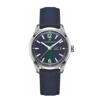 Hamilton Broadway Day Date Quartz Steel / Blue