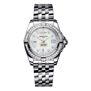 Breitling Galactic 32 Stainless Steel / Diamond / Pearl Diamond / Bracelet
