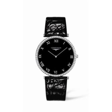 Longines La Grande Classique 37 Quartz Diamond Bezel Black