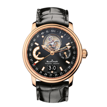 Blancpain Léman Tourbillon Semainier Grande Date Red Gold / Black / Alligator
