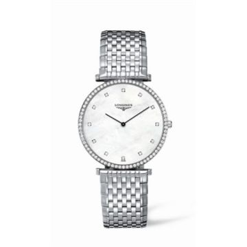 Longines La Grande Classique 37 Quartz Diamond Bezel MOP