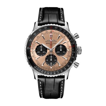 Breitling Navitimer  B01 Chronograph 43 Stainless Steel / Copper / Alligator - Folding