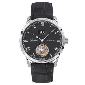 Glashütte Original Senator Tourbillon White Gold / Grey / Alligator / Pin