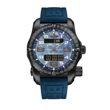 Breitling Emergency II Night Mission / Blue Mother-of-Pearl / Rubber / Folding