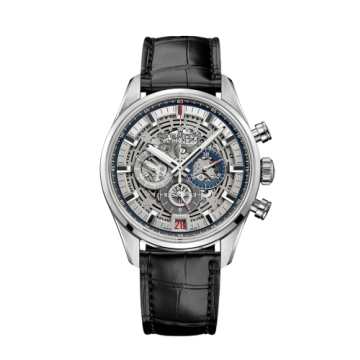 Zenith El Primero Chronomaster Full Open 42 Stainless Steel / Alligator