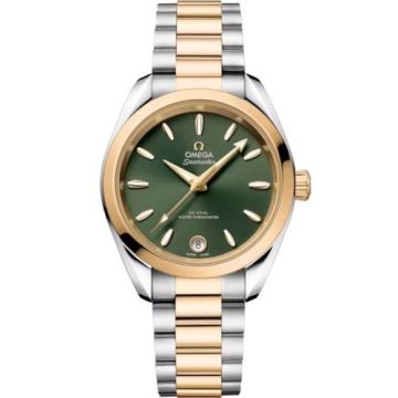 Omega Seamaster Aqua Terra 150M Shades Master Chronometer 34 Stainless Steel - Moonshine Gold / Green / Bracelet