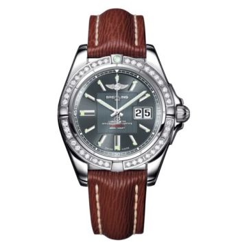 Breitling Galactic 41 Stainless Steel / Diamond / Tomcat Gray / Sahara