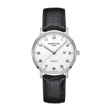 Certina DS Caimano 39 Stainless Steel / White / Strap