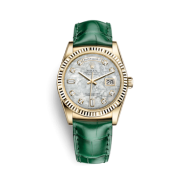 Rolex Day-Date 36 Yellow Gold / Strap / MOP Diamonds