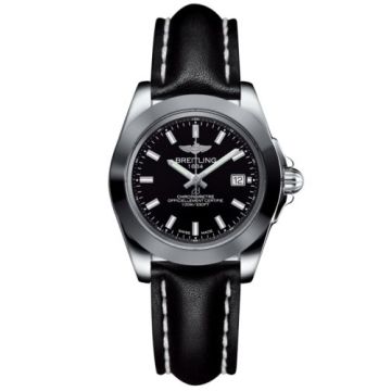 Breitling Galactic 32 Sleek Edition Stainless Steel / Trophy Black / Calf