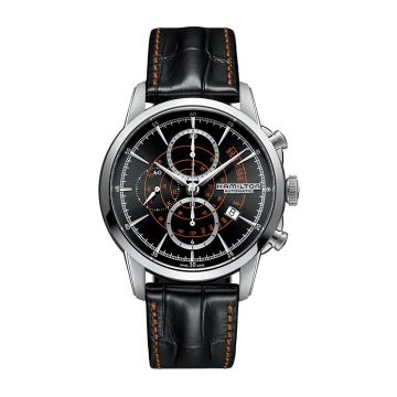Hamilton Railroad 44 Chrono Stainless Steel / Black
