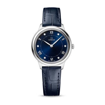 Omega De Ville Quartz 30 Stainless Steel / Blue - Diamond
