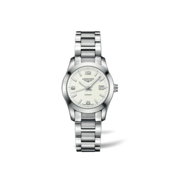 Longines Conquest Classic Automatic 29.5 Stainless Steel / White / Bracelet