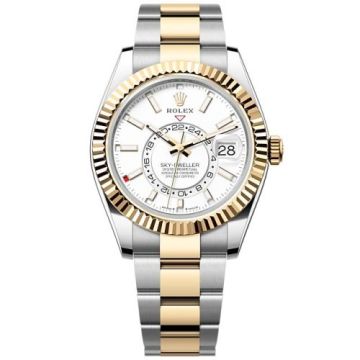 Rolex Sky-Dweller Stainless Steel - Yellow Gold / White / Oyster