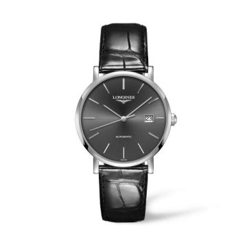 Longines Elegant Collection Automatic 39 Stainless Steel / Grey / Strap