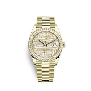 Rolex Day-Date 40 Yellow Gold - Diamond / Paved - Baguette