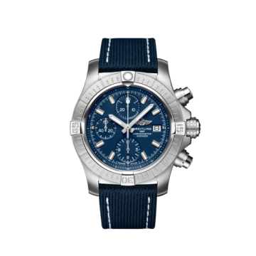 Breitling Avenger Chronograph 43 Stainless Steel / Blue / Military / Folding