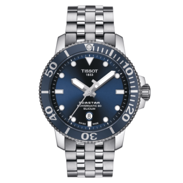 Tissot Seastar 1000 Powermatic 80 Silicium 43 Stainless Steel / Blue / Bracelet