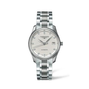Longines Master Collection Date 36 Stainless Steel Diamond