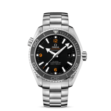 Omega Seamaster Planet Ocean 600M Co-Axial 45.5 Stainless Steel / Orange Numerals / Bracelet / Panama Canal