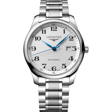 Longines Master Collection 42 Date Stainless Steel / Silver-Arabic / Bracelet