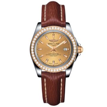 Breitling Galactic 32 Sleek Edition Stainless Steel / Rose Gold / Diamond / Golden Sun / Sahara