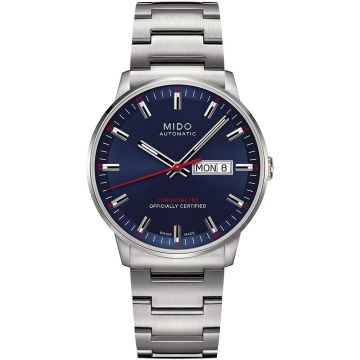 Mido Commander Chronometer Stainless Steel / Blue / Bracelet