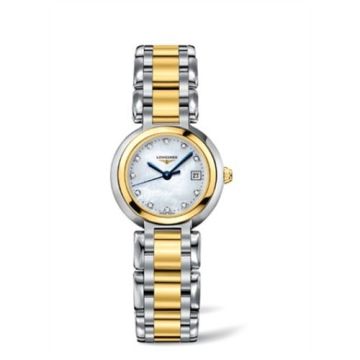 Longines PrimaLuna Quartz 26.5 Stainless Steel / Yellow Gold / MOP / Bracelet