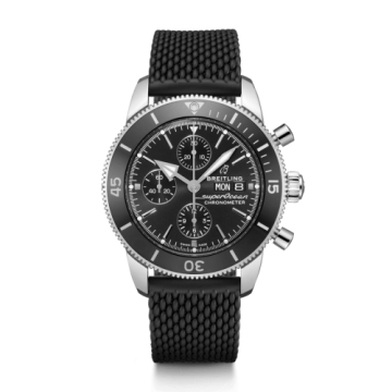 Breitling Superocean Heritage II Chronograph 44 Stainless Steel / Black / Rubber / Folding