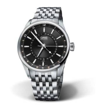 Oris Artix Pointer Moon Date Stainless Steel / Black / Bracelet