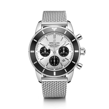 Breitling Superocean Heritage II B01 Chronograph 44 Stainless Steel / Silver / Bracelet