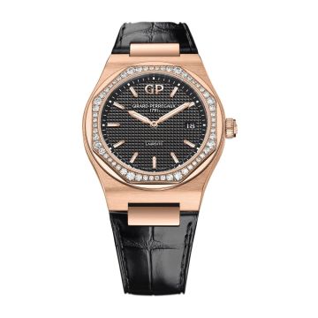 Girard-Perregaux Laureato 34 Quartz Pink Gold / Diamond / Black / Alligator