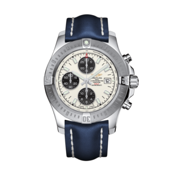 Breitling Colt Chronograph Automatic Stainless Steel / Stratus Silver / Calf / Folding